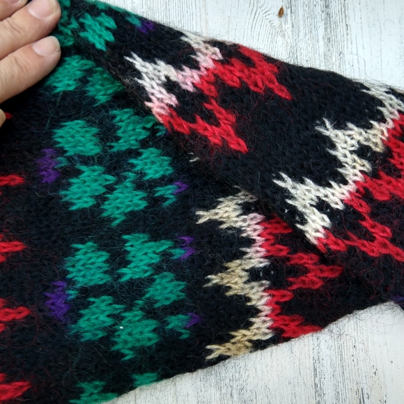 Vintage 80s MohairOversized Grandpa Cardigan - Picture 4 of 6